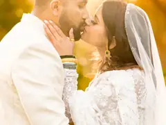 Bride and groom portrait